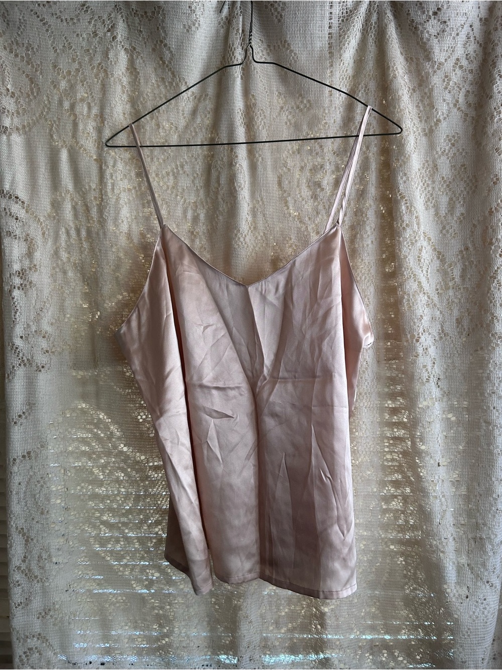 VTG Cassis Women's Silk Camisole - Blush Pink with tags